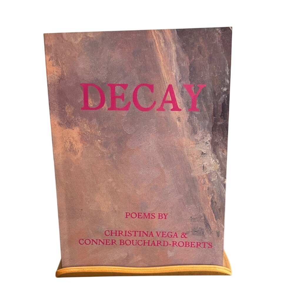 Decay Poetry Book with Brown and Pink Cover